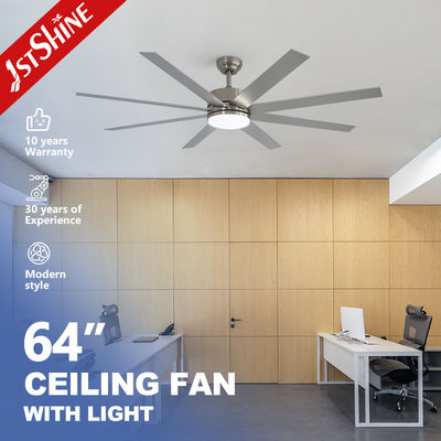 Good price 64 Inches Brush Nickel Ceiling Fan with Dimmable Light High Speed and Downrod Mounting online