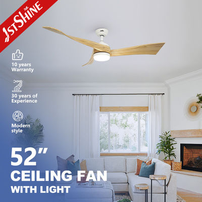 Good price 230V Solid Wood Blades 3 Color LED Dimmable Ceiling Fan With Remote Control online