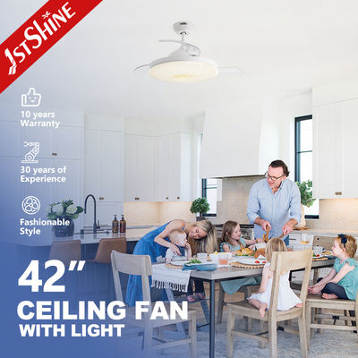 Good price 42 Inches Invisible Blade Ceiling Fan with Starry LED Light and 6 Speeds Remote Control online