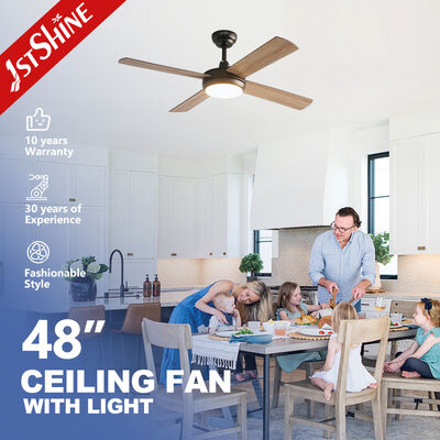 Good price 48 Inch Dimmable LED Ceiling Fan with MDF Wood-Look Blades and 6 Speed Remote Control online