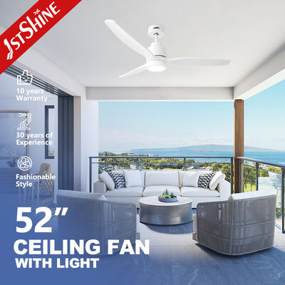 Good price 52 Inch Solid Wood Ceiling Fan with DC Motor and LED Lighting for Modern Living Spaces online