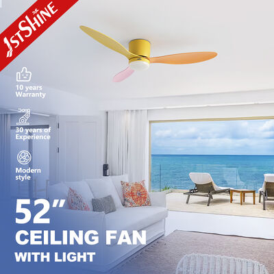 Good price 52 Inches Customizable Macaron Color Plastic Ceiling Fan with Light and Smart Control online