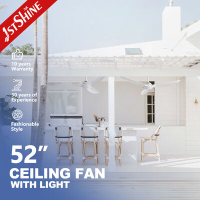 Quality 52 Inches Modern Ceiling Fan with ABS Blades and Integrated LED Light factory