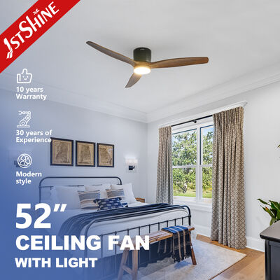 Good price 52 Inches Ceiling Fan Light with DC Motor and Solid Wood Blades for Indoor Living Room online