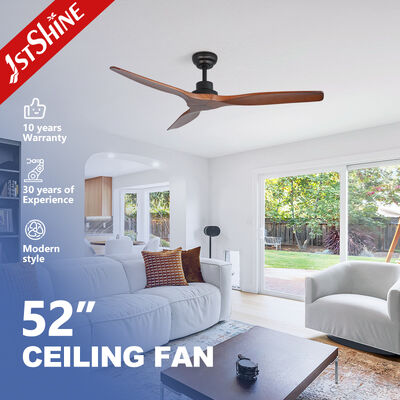 Good price 1stshine 52 Inches Solid Wood Ceiling Fan with Silent DC Motor and Hand-Carved Blades for Modern Living online