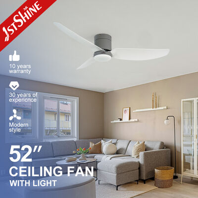 Good price 52 Inch DC Motor Flush Mount Ceiling Fan with Remote Control and LED Light online