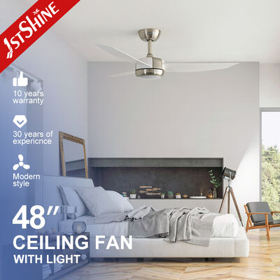 Quality 48 Inch ABS Blade Quiet Ceiling Fan with LED Light and Remote Control for Bedroom and Living Room factory
