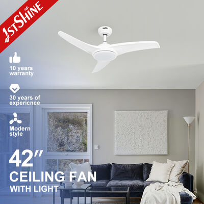 Good price 42 Inch White Modern Ceiling Fan with DC Motor and Remote Control Dimmable LED Light online