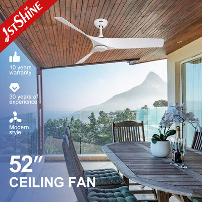 Good price 52 Inch Modern White Ceiling Fan with Silent DC Motor and 3 ABS Blades online
