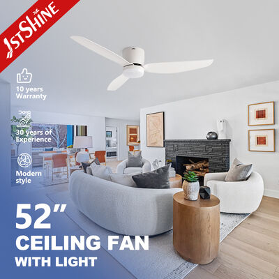 Quality 52 Inch Low Profile DC Motor Plastic Ceiling Fan with Flush Mount Design factory