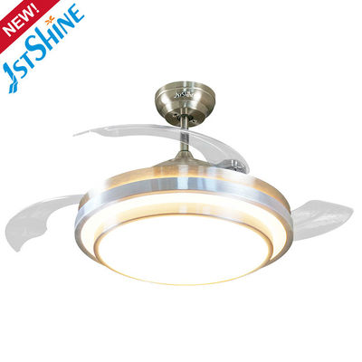 220 Volt Dimmable Retractable Ceiling Fan Light Remote Control
