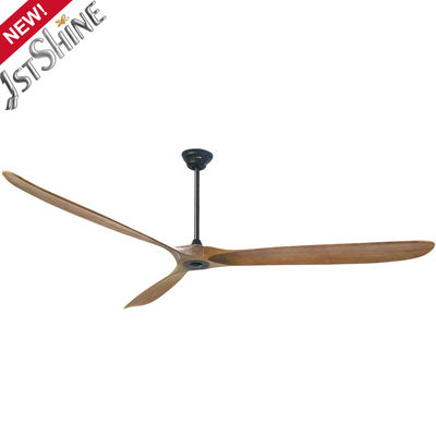 Indoor 88 Inch 35w Solid Wood Ceiling Fan With Electric DC Motor