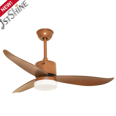 Modern Indoor Plastic Ceiling Fan With Light And Remote Control 3 Speed