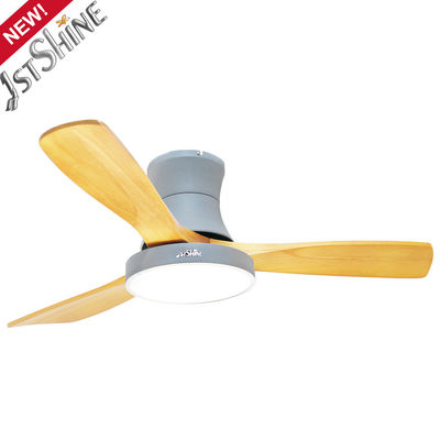 5 Speed 48 Inch Flush Mount Ceiling Fan With Light And Remote DC Inverter