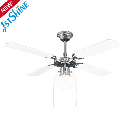 CCC ROHS White Metal Blade Ceiling Fan 45 Inch Classic 3 Speed Choice