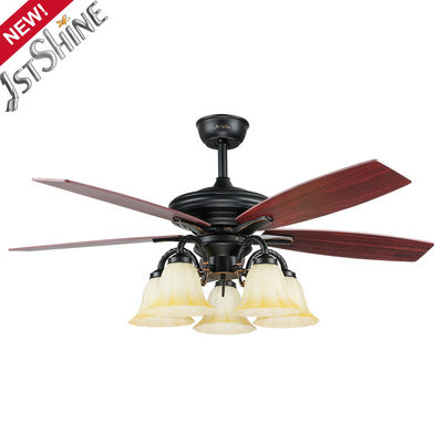 3 Speed Pull Chain Classic Ceiling Fans 5 Plywood Blades Hotel Decorative
