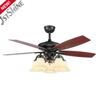 3 Speed Pull Chain Classic Ceiling Fans 5 Plywood Blades Hotel Decorative