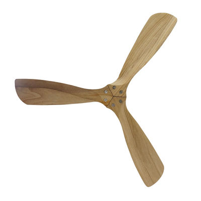 Smart Reversible Three Solid Wood Ceiling Fan 52 Inch Remote Control