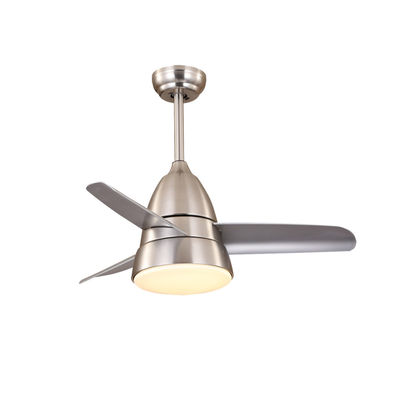 Bedroom Brushless Dimmable LED Ceiling Fan With Remote RoHS Certification