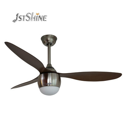 52 Inch 3 ABS Wood Blades Ceiling Fan With Light For Bedroom School Hall