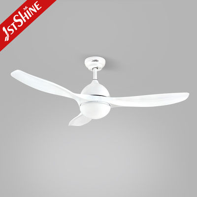 48 Inch 3 ABS Wooden Blade Decorative Modern Simple Indoor Ceiling Fan With 3 CLR Brightness LED Light