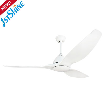 Home Remote Timer Plastic Ceiling Fan Without Light Energy Saving - 52 White Ceiling Fans Without Lights