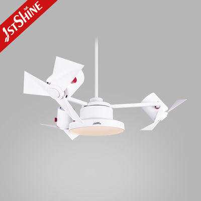 Bedroom Noiseless Plastic Ceiling Fan 44 Inch With Remote Control