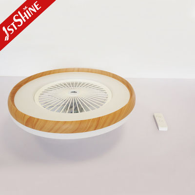 Imitation Wood Grain Finish 23 Inch AC Motor LED Bedroom Ceiling Fan