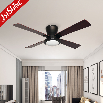 48 Inches Flush Mount Dimmable LED Ceiling Fan For Living Room