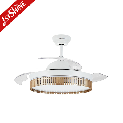 5 Speed Modern Retractable Ceiling Fan With 3 color LED Light