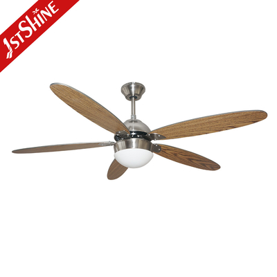 Dimmable 52 inch 3 Color LED Light Ceiling Fan Indoor Plywood Blade