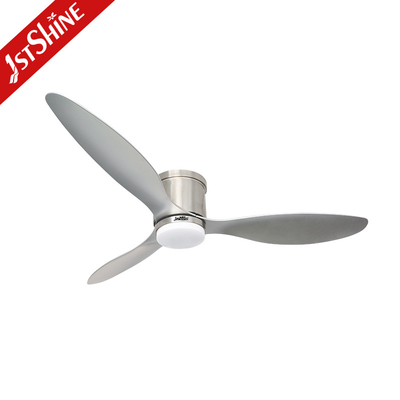 52&quot; Flush Mount LED Ceiling Fan With 3 ABS Blades