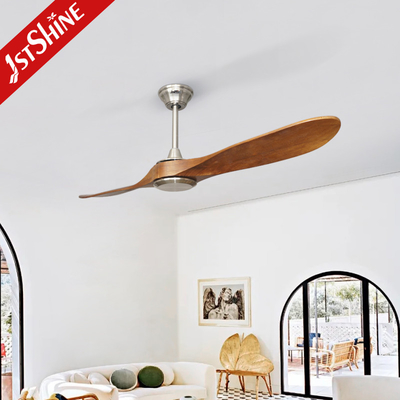 Remote Control 2 Solid Wood Blade Ceiling Fan With DC Motor