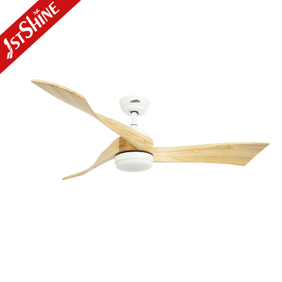 High Air Volume 52 Inch Solid Wood Ceiling Fan Decorative Pure Copper Motor