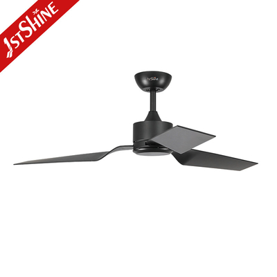 Home Black ABS Blades 5 Speed Low Noise Ceiling Fan With Remote