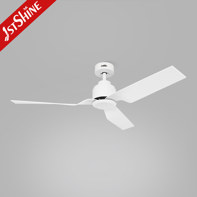 White ABS Blades No Light DC Motor Ceiling Fan With Remote Control