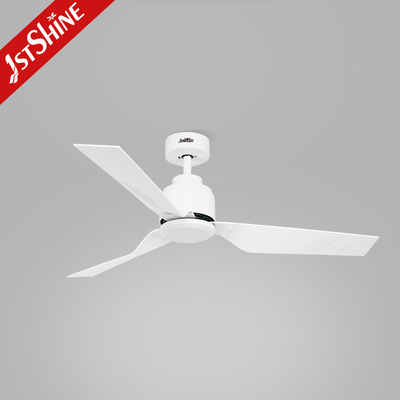 White ABS Blades No Light DC Motor Ceiling Fan With Remote Control