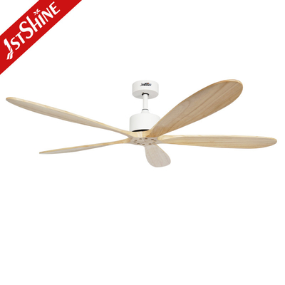 60 Inches 5 Wooden Blade Ceiling Fan With Five Speed DC Motor