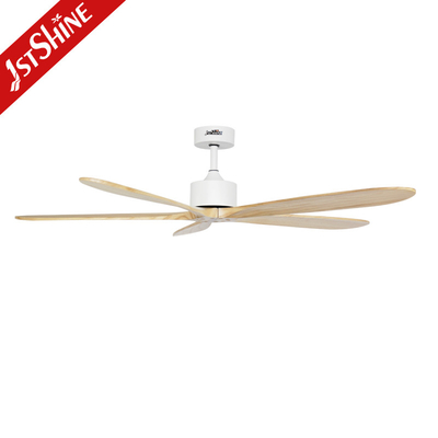 60 Inches 5 Wooden Blade Ceiling Fan With Five Speed DC Motor