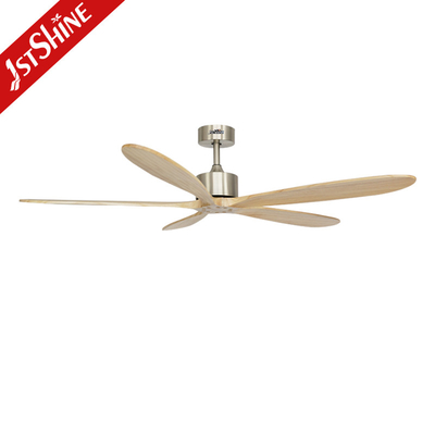 Living Room Big Wooden Blade Ceiling Fan Remote Control With No Light