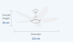 Indoor-Ceiling-Fans-with-Lights-for-Kids-Room-Specifications-48Inch
